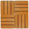 Deck de Madeira 30x30cm Painel Modular em Placa Madersilva  - 3