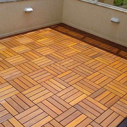 Deck de Madeira 30x30cm Painel Modular em Placa Madersilva  - 4