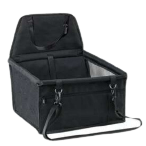 Assento Cadeirinha Carro Cachorro Cães Gatos - Viagem Tranquila para Você e Seu Pet (preto)