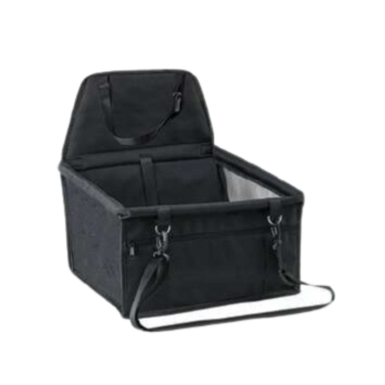 Assento Cadeirinha Carro Cachorro Cães Gatos - Viagem Tranquila para Você e Seu Pet (preto)