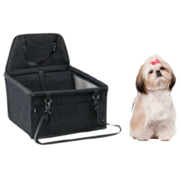 Assento Cadeirinha Carro Cachorro Cães Gatos - Viagem Tranquila para Você e Seu Pet (preto) - 3