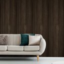 Ver imagem 1 de Papel de Parede Madeira Ripada Escura 59x300cm