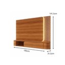 Ver imagem 5 de Painel Dubai para Tv até 60” com Led Mdf 15mm Porta com Pistão a Gás Design Moderno Muxarabi