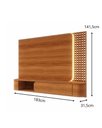 Ver imagem 5 de Painel Dubai para Tv até 60” com Led Mdf 15mm Porta com Pistão a Gás Design Moderno Muxarabi