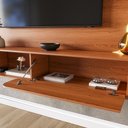 Ver imagem 6 de Painel Dubai para Tv até 60” com Led Mdf 15mm Porta com Pistão a Gás Design Moderno Muxarabi