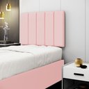 Ver imagem 1 de Painel Nashira 100 / A-044 Couro Rosa Bebê