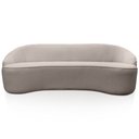 Ver imagem 7 de Sofá Curvo Montserrat 180cm 3 Lugares Linho Marrom Acinzentado - Nexta Casa