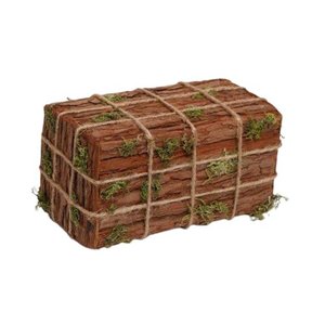Bloco Decorativo com Corda e Musgo Tam G (rustic)