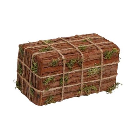 Bloco Decorativo com Corda e Musgo Tam G (rustic)