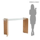 Ver imagem 4 de Aparador Off White com Vidro Off White e Pés Mel 80cm Creta
