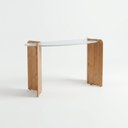 Ver imagem 2 de Aparador Off White com Vidro Off White e Pés Mel 80cm Creta