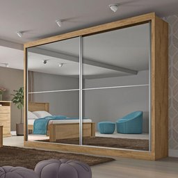 Guarda Roupa Verona Plus 2 Portas Espelho Mdf - Mademarcs - 1