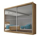 Ver imagem 2 de Guarda Roupa Verona Plus 2 Portas Espelho Mdf - Mademarcs