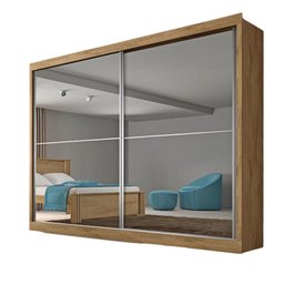 Guarda Roupa Verona Plus 2 Portas Espelho Mdf - Mademarcs - 2