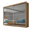 Ver imagem 2 de Guarda Roupa Casal 2 Portas de Correr 4 Gavetas Verona Plus - Mademarcs