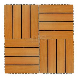 Kit Deck de Madeira 30x30cm com 25 Placas Modulares Madersilva  - 2