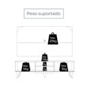 Ver imagem 5 de Rack com Painel para TV até 65 Polegadas 182cmx150,5cm Duna