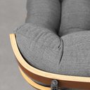 Ver imagem 7 de Poltrona Costela Slim com Puff - Trellis Grafite