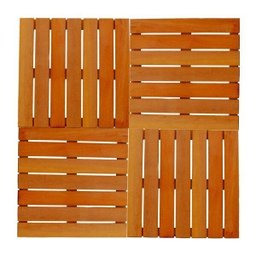 Kit Deck de Madeira 50x50cm com 12 Placas Modulares Madersilva  - 1