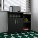 Ver imagem 4 de Fruteira Armario Balcão Multiuso P/ Cozinha / Lavanderia / Banheiro Cor Preto Ajl Store Armario Cafe
