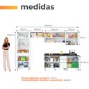 Ver imagem 2 de Armário de Cozinha Completa Top Class 6 Peças com 12 Portas Branco