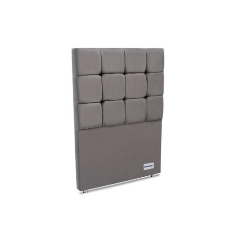 Cabeceira Cama Box Estofada Piave Veluto Solteiro - Suede Cinza - Ortobom