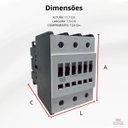 Ver imagem 6 de Contator Tripolar 95a Cwm95-00-30d23 Bobina 220v Weg