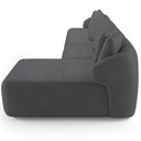 Ver imagem 7 de Sofá 5 Lugares com Chaise Direito Sala Living 388cm Arlo F04 Veludo Grafite - Lyam Decor