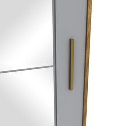 Guarda-Roupa Henn Verg 2 Portas de Correr e 3 Gavetas Cinza - 6 Guarda-Roupa Henn Verg 2 Portas de Correr e 3 Gavetas Cinza - 6