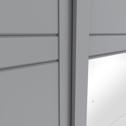 Guarda-Roupa Henn Verg 2 Portas de Correr e 3 Gavetas Cinza - 5 Guarda-Roupa Henn Verg 2 Portas de Correr e 3 Gavetas Cinza - 5