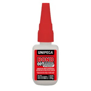Adesivo Instantâneo Cola Bond 007 Ciano Frasco 20g Unipega