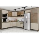 Ver imagem 3 de Armário Aéreo P/ Cozinha Canto Oblíquo Connect 2 Portas 80cm Duna/cristal Henn