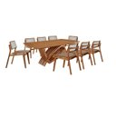 Ver imagem 2 de Conjunto de Mesa de Jantar Zurick Tampo Barril Laminado 240cm 8 Cadeiras Eloá Premium