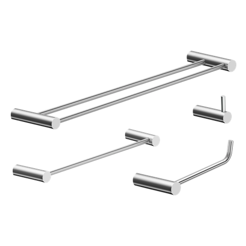 Kit de Acessórios para Banheiro Escovado 4 Peças 2060or Grego Metal