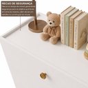 Ver imagem 7 de Cômoda Infantil 8 Gavetas Retrô com Corrediça Telescópica e Pés Madeira Lívia