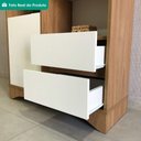 Ver imagem 7 de Estante Multiuso 6 Prateleiras 1 Porta 2 Gavetas 90x153 cm Olmo Branco Artany