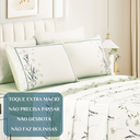 Ver imagem 5 de Lençol Super King Casal Marilyn 300 Fios Tecido Premium Toque Macio Conforto:verde