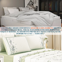 Ver imagem 4 de Lençol Super King Casal Marilyn 300 Fios Tecido Premium Toque Macio Conforto:verde