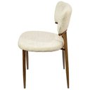 Ver imagem 3 de Cadeira Turia Estrutura em Aço Estofado em Linho Off White Or Design