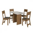 Ver imagem 2 de Mesa com 4 Cadeiras Karla Freijo com Off White Cacau Indekes