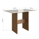 Ver imagem 4 de Mesa com 4 Cadeiras Karla Freijo com Off White Cacau Indekes