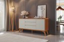 Ver imagem 6 de Buffet Sinus 2 Porta 3 Gavetas - Mv - Rei de Casa Naturalle/off White