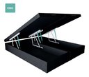 Ver imagem 3 de Cama Box Baú King Bipartido Suede Preto 193x203