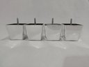Ver imagem 5 de Kit 6 Pés para Sofa Rack Estofados Modelo Cadency Cromado Trapézio Alt 6 Cm