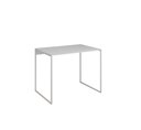 Ver imagem 3 de Escrivaninha Industrial Grécia 90x53 Ferro Branco Tampo Branco
