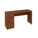 Ver imagem 2 de Escritório com Mesa para Computador C/ 3 Gavetas e Armário 2 Portas Amendoa - Fdecor