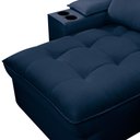 Ver imagem 7 de Sofá Retrátil 3 Lugares com Porta Copo 250cm Andes F05 Veludo Azul - Mpozenato