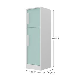 Cozinha Infantil Completa em Mdf com Geladeira, Pia, Fogão, Forno e Micro-ondas:menta - 5