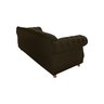 Sofá Chesterfield Capitone Elisabeth Suede Marrom 2,30cm - 2