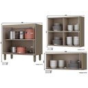 Ver imagem 5 de Cozinha Modulada Completa 8pçs 3 Armários 2 Balcões 1 Paneleiro 2 Compl. C8p13 Duna/cristal Henn